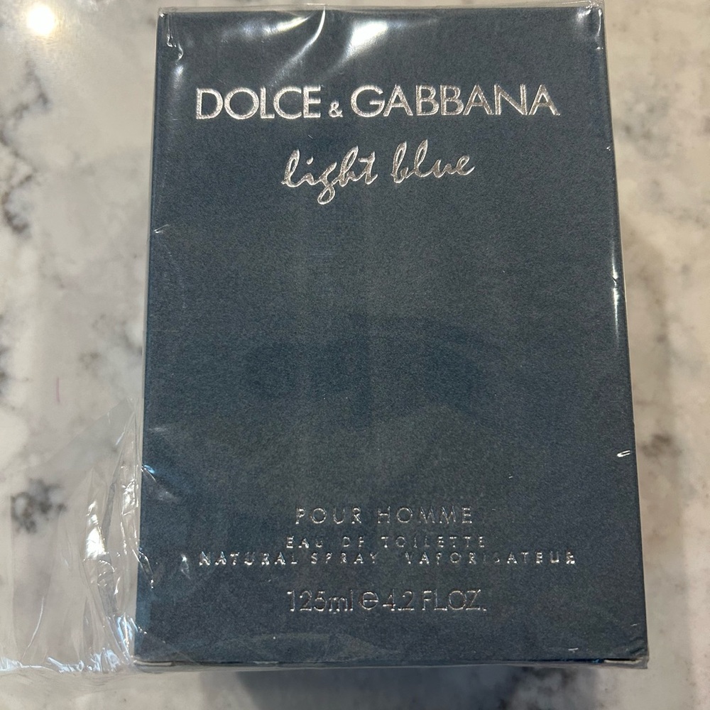 Dolce & Gabbana Navy Blue Box with Silver Text